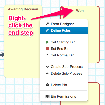 open the rule editor